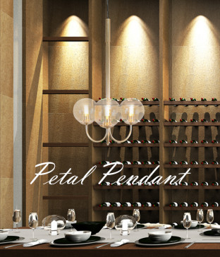 페탈 3등 원형 인테리어 펜던트 LED 식탁조명 [흑색/브론즈, 전구사은품]